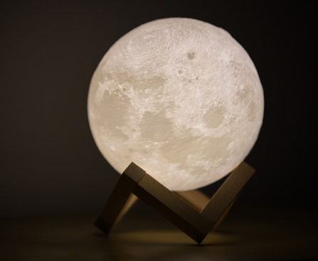 Photo "Moon table lamp, childrens room creates a dreamy atmosphere"