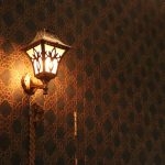 Photo vintage candle wall lamp